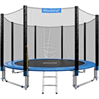 Los mejores  - Monzana Trampolín de 305 cm Cama elástica Negro y Azul con Red de Seguridad y Escalera Juego Deporte Exterior jardín